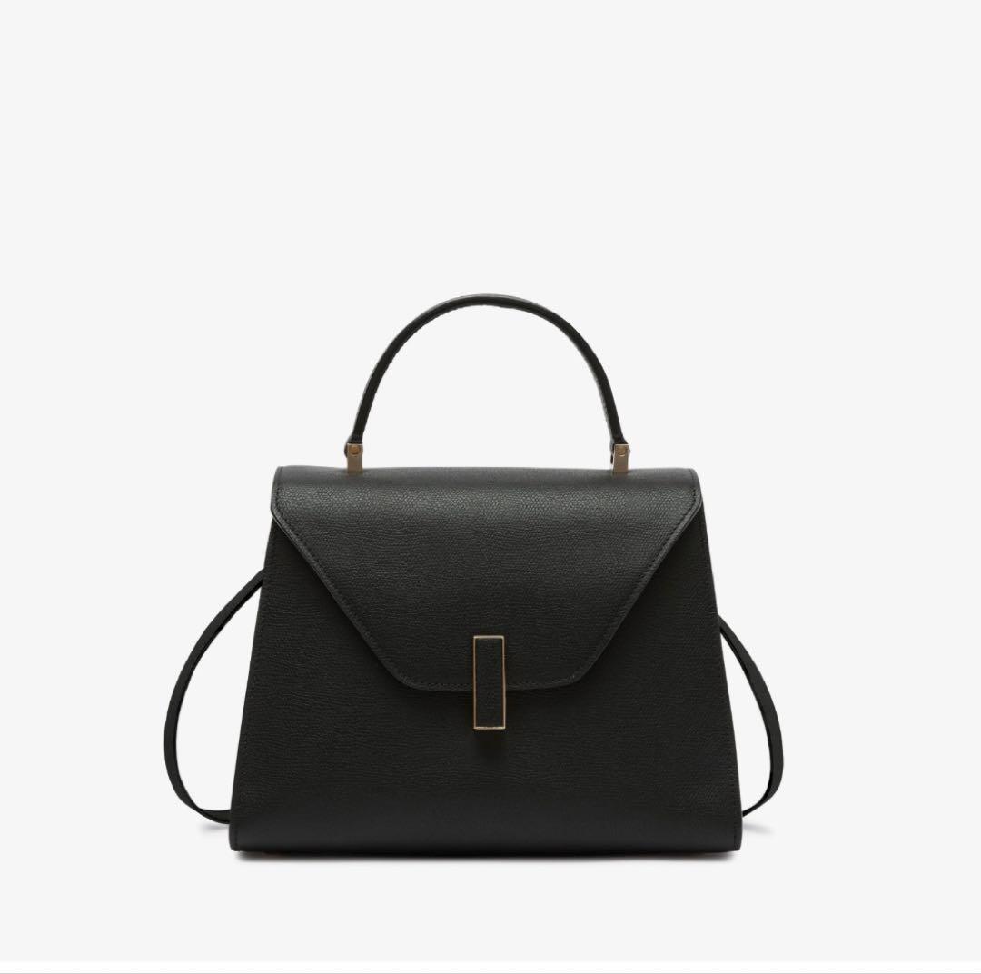 こそ★【ほぼ未使用】valextra イジィデ ミディアム ブラック