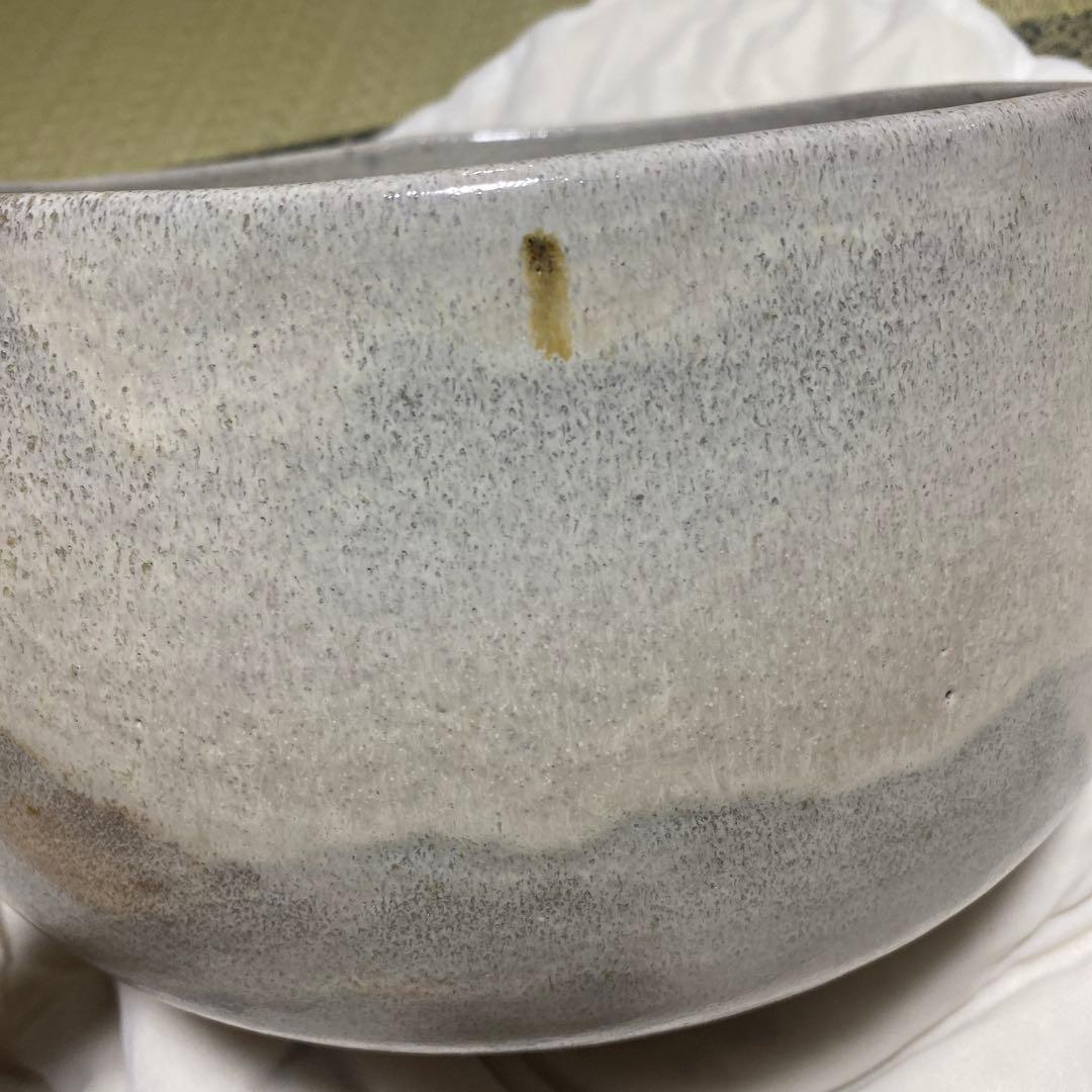 茶道具　萩釉窯変　大茶盌　赤膚焼　大塩正人造　（約）高さ20cmx口径29cm
