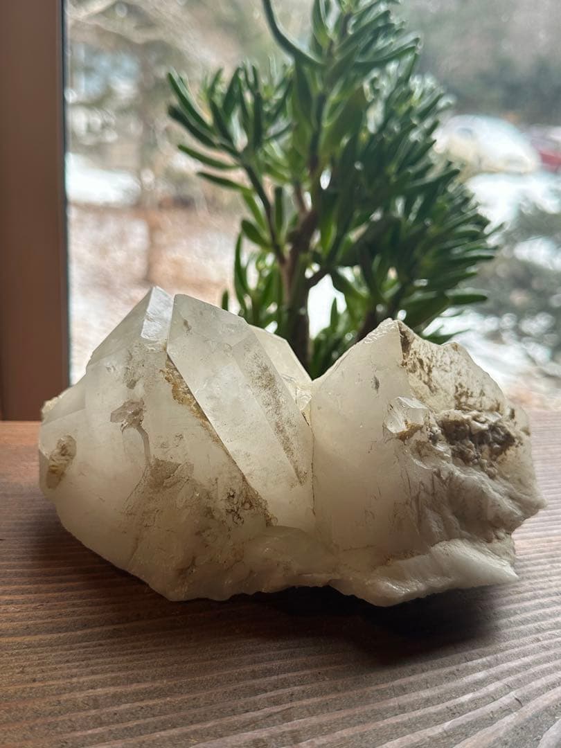 【水晶クラスター】1.2キロの迫力のクリスタル！浄化　魔除け　御守り