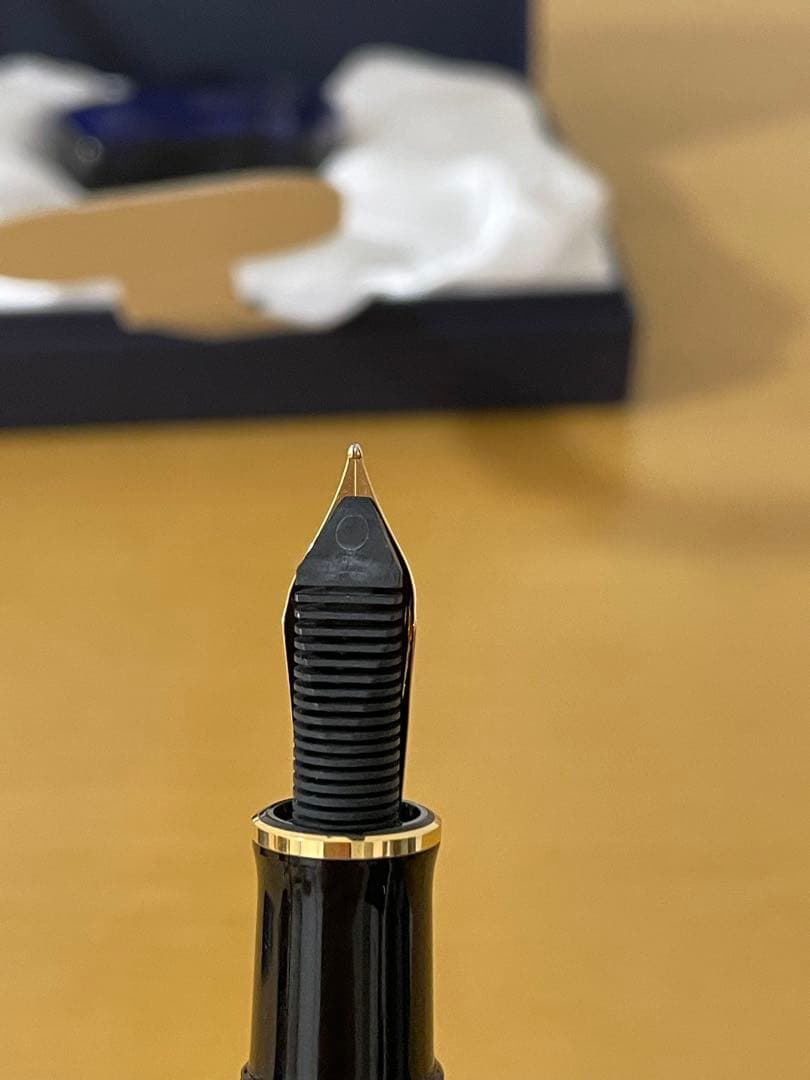 ペリカン　スーベレーン　万年筆&インクセット　18C-750F 【ネームあり】