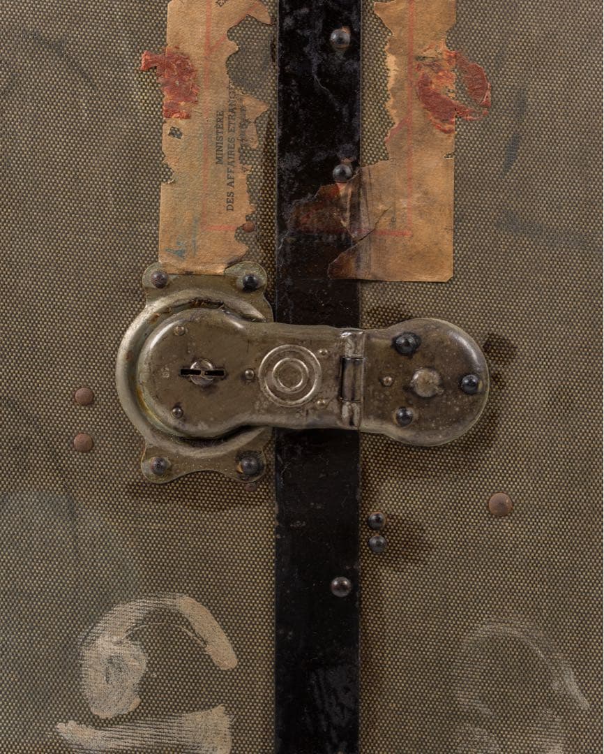 40’s フレンチヴィンテージ ウッドトランク ヴィンテージ家具