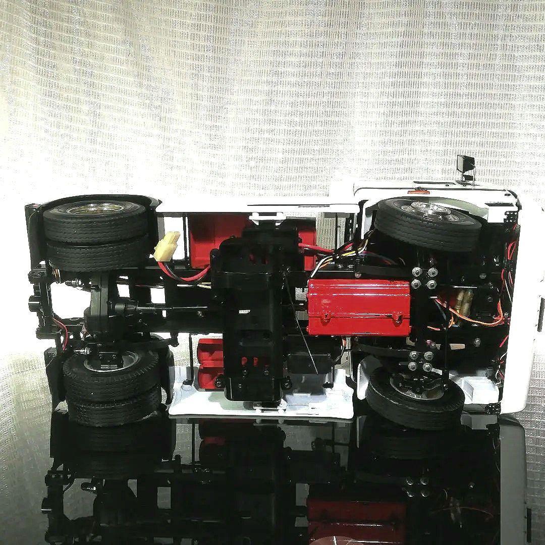 タミヤ1/14 トラック トレーラー メルセデス ベンツ 1838LS 動作品