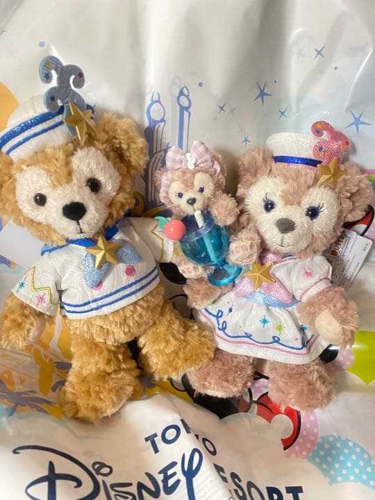 ダッフィー　シェリーメイ　ポージープラッシー　20周年　ぬいぐるみストラップ