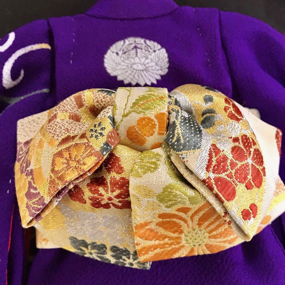 ＊ 市松人形 10号 大正縮緬 アンティーク 袷 着物 ＊ ドール 人形