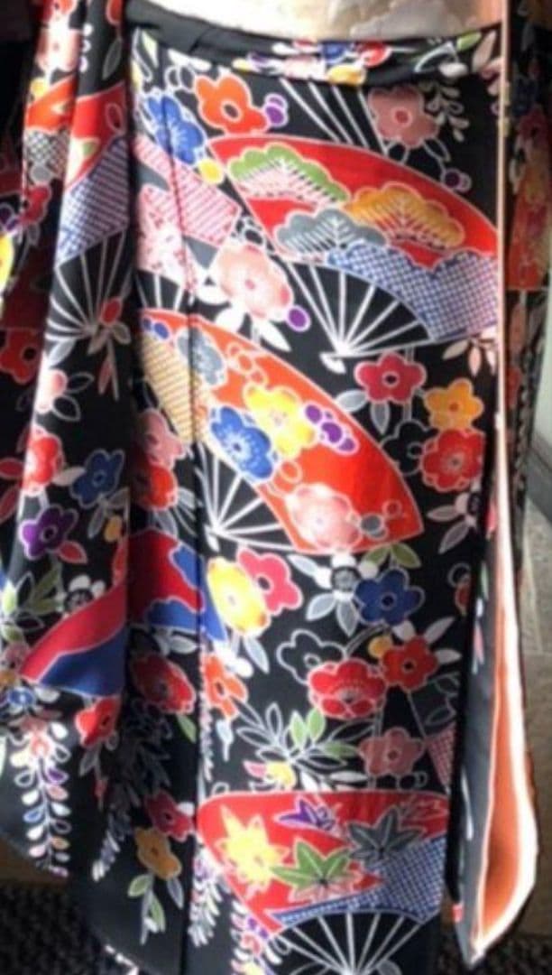 ★紅型振袖/帯/帯揚/帯締/伊達襟/５点セット★おまけ付