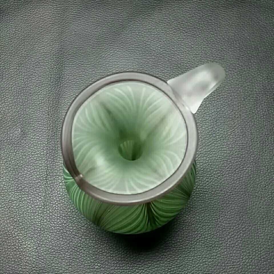 【作家物】サイン有り★加藤 寛 水差し 一輪挿し 花器 オブジェ★ガラス グラス