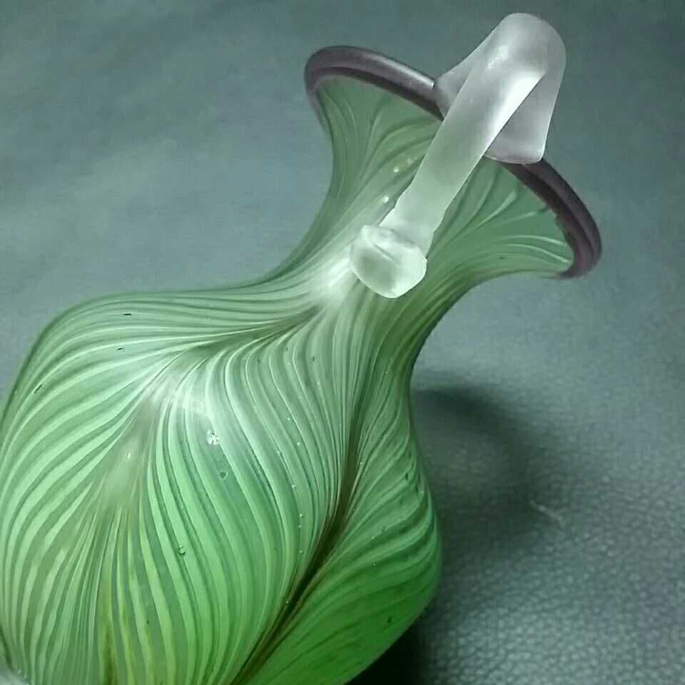 【作家物】サイン有り★加藤 寛 水差し 一輪挿し 花器 オブジェ★ガラス グラス