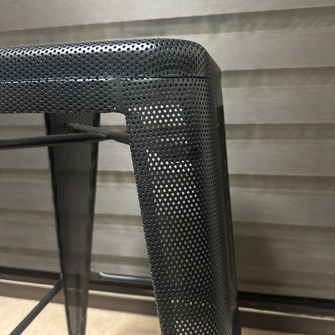 stacking MESH high stool ブラック