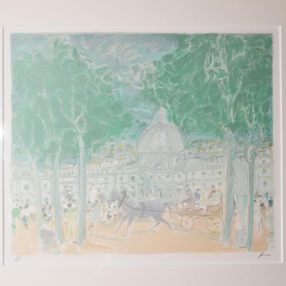 ジャン・フサロ Jean Fusaro フォンテーヌ ボルゲーゼ リトグラフ