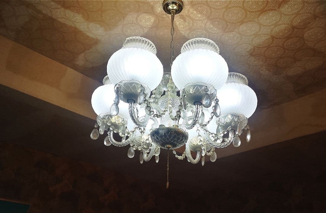 昭和レトロ シャンデリ２個セット