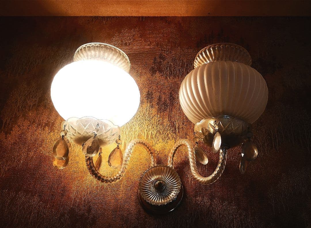 昭和レトロ シャンデリ２個セット