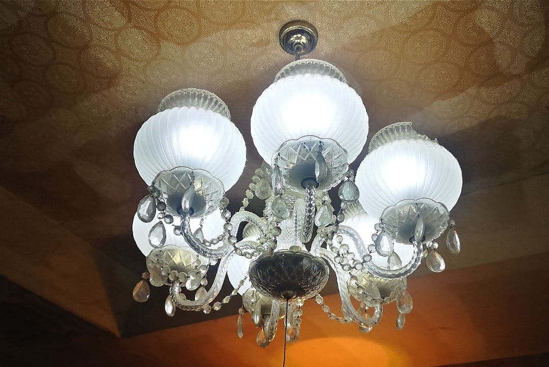 昭和レトロ シャンデリ２個セット