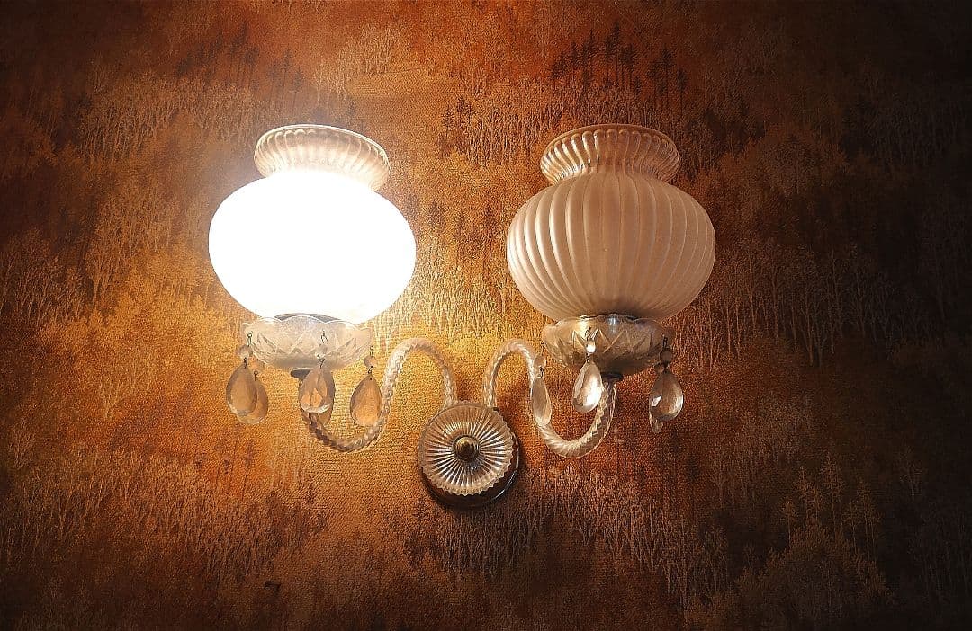 昭和レトロ シャンデリ２個セット