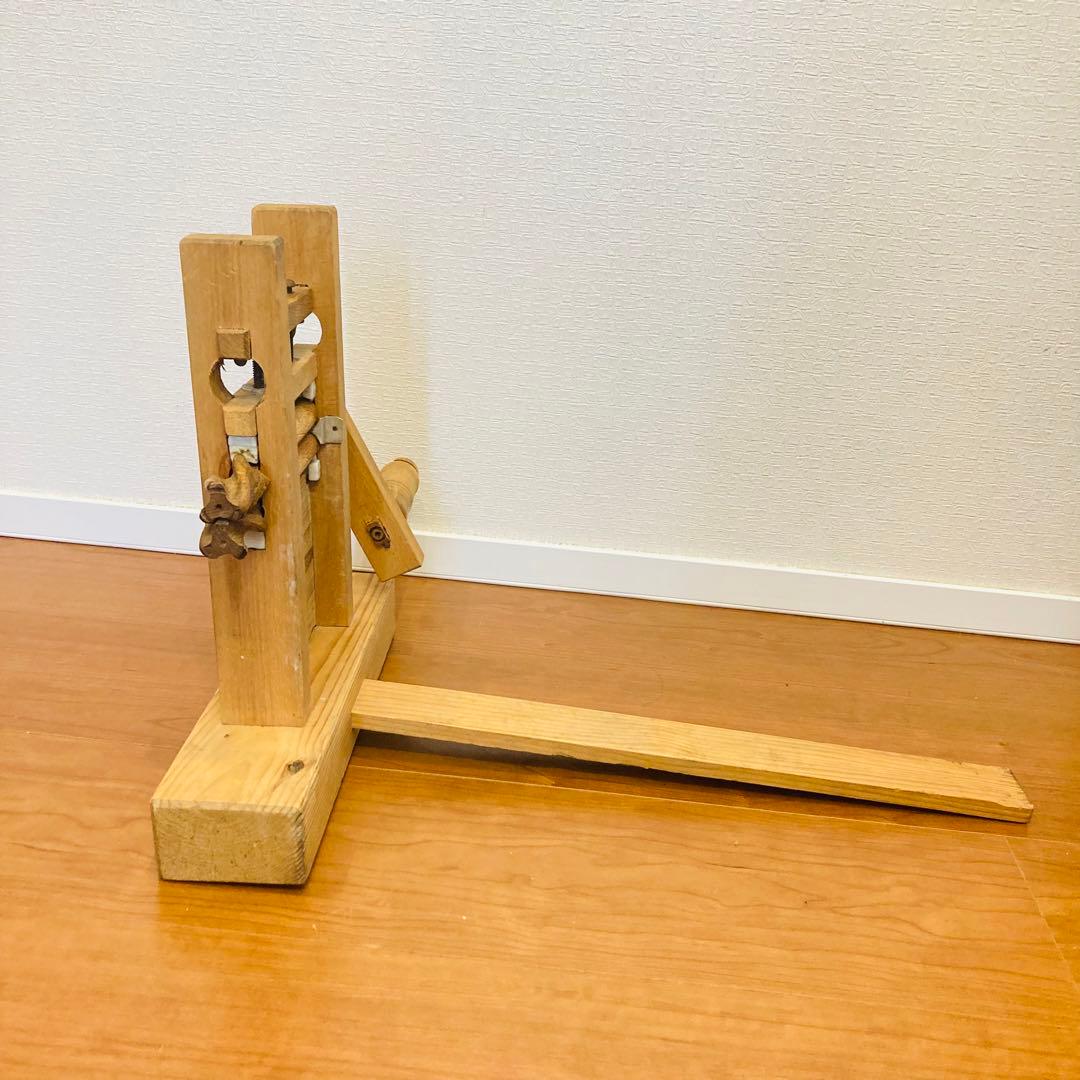 綿繰機 アンティーク　手仕事