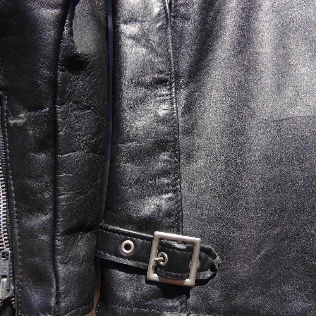 USA製立ち襟 Schott ショット 641牛革レザーライダースジャケット34