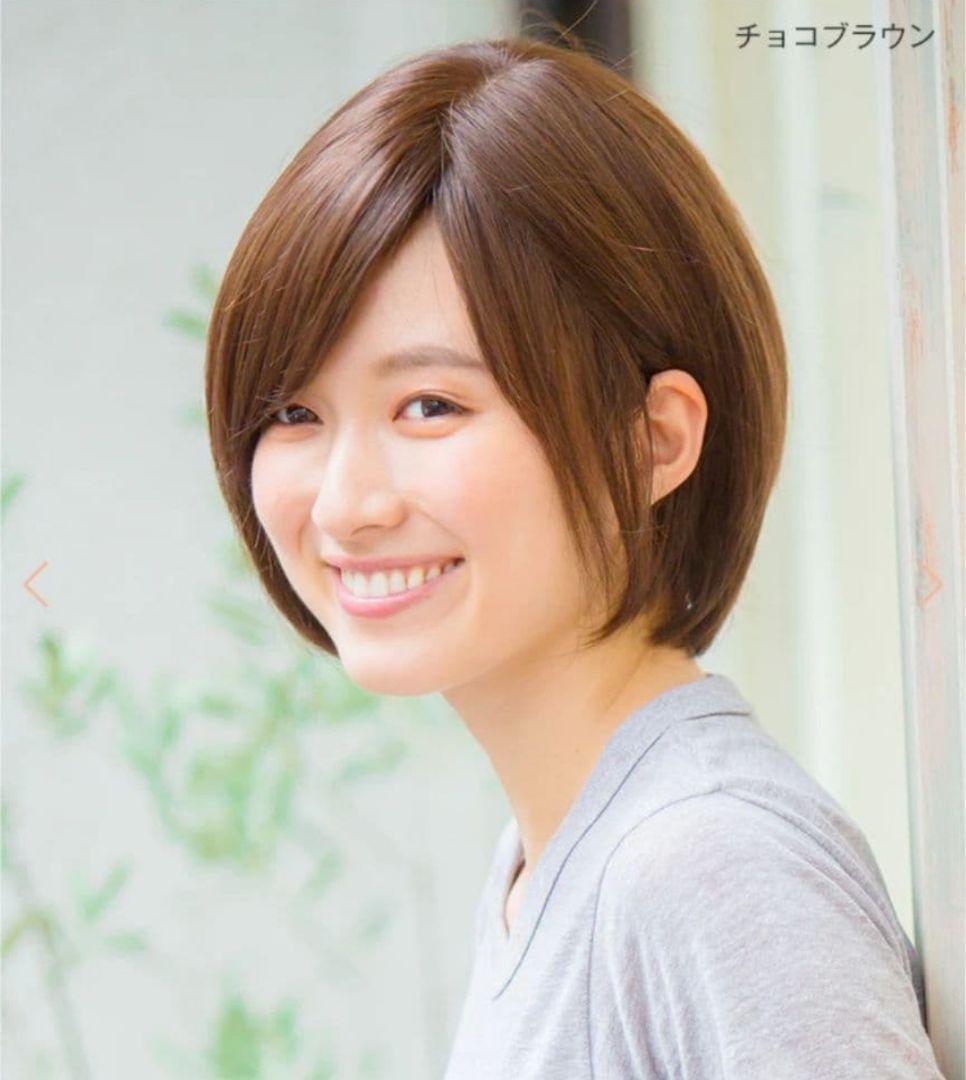 ぱ*だ様 【リネアストリア】天使のマニッシュショート人毛MIXチョコブラウンM