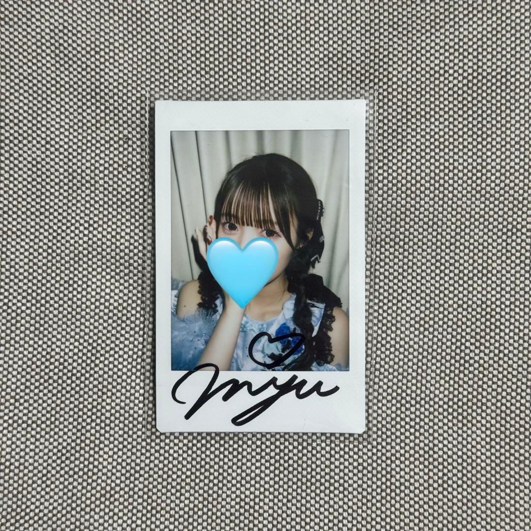 きゅーすと CUTIE STREET 梅田みゆ サイン入りチェキ タスキ衣装