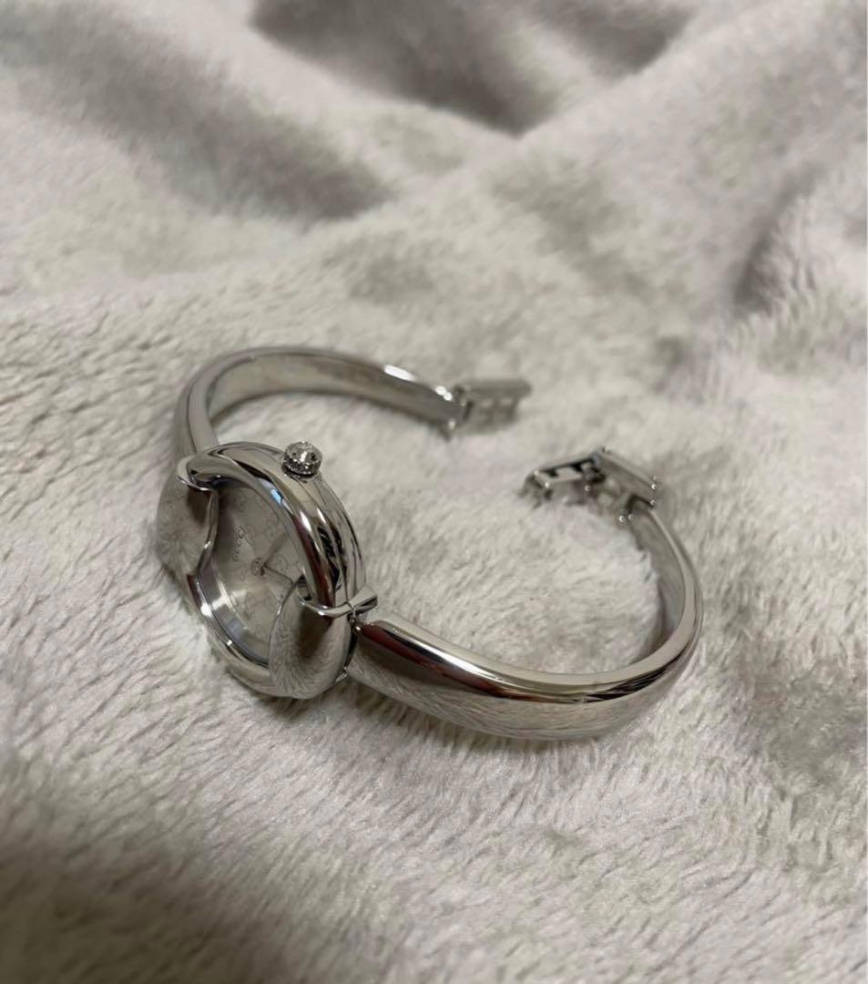 GUCCIグッチ GG文字盤 腕時計 レディースウォッチ シルバー 1400L