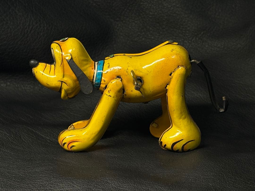 ビンテージ ブリキ製 ディズニー ラインマー社製 プルート ディズニー公式 可動