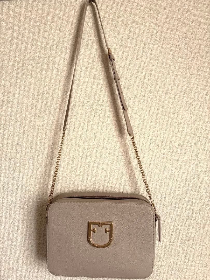 【極美品】フルラ　チェーン ショルダーバッグ