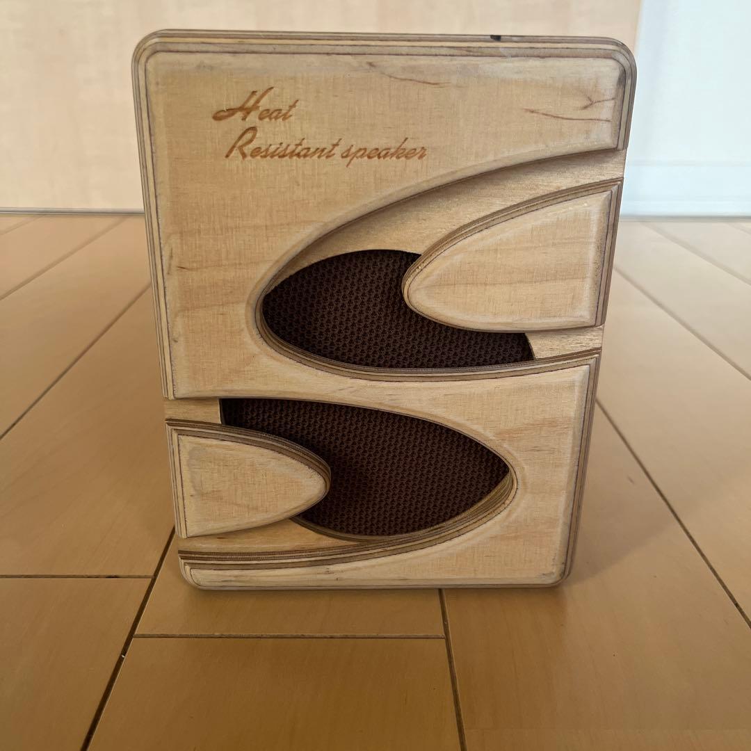 【中古品】Heat Resistant スピーカー 木製