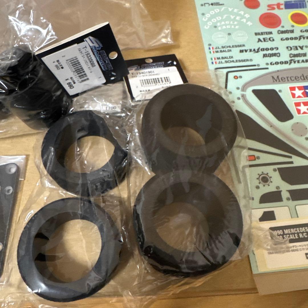 タミヤ Mercedes-Benz C11 未走行シャーシ他