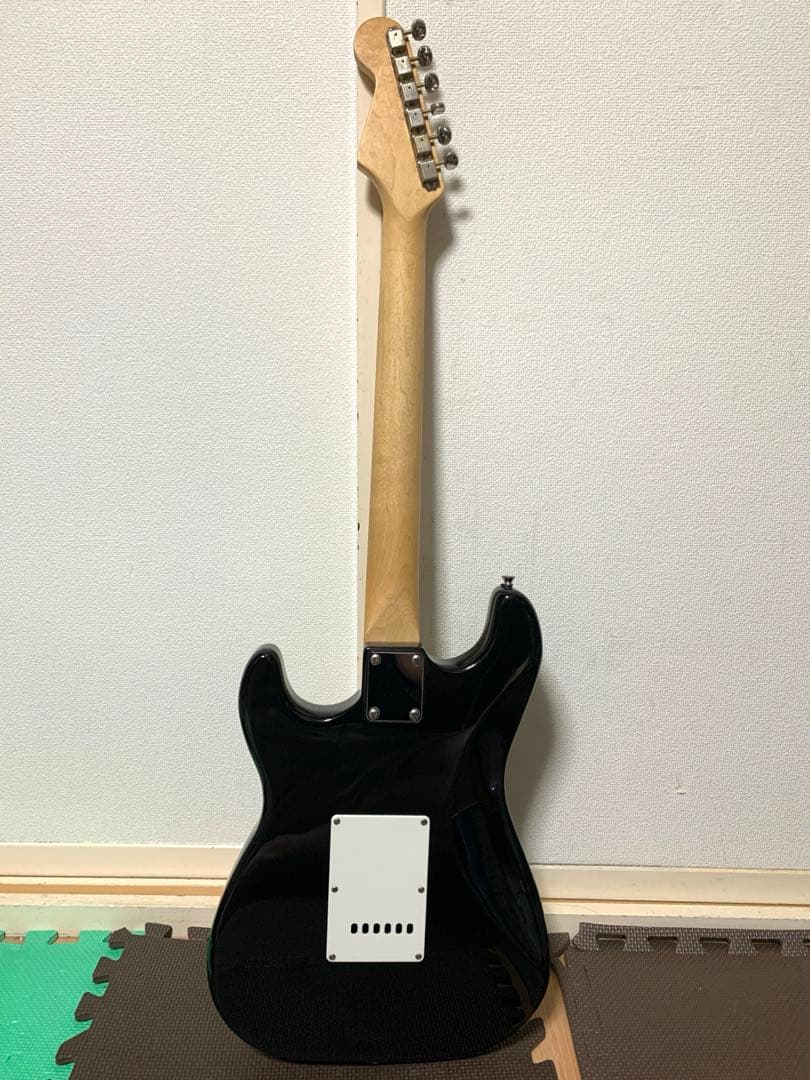 Juno ジュノ ST ストラトキャスター タイプ 黒 ブラック メイプル指板