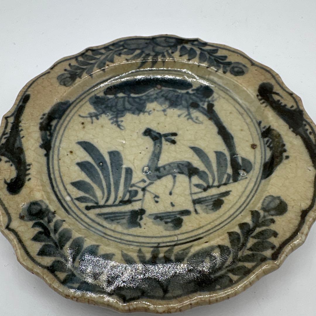 中国古陶磁器　呉須染付　絵皿　5枚組