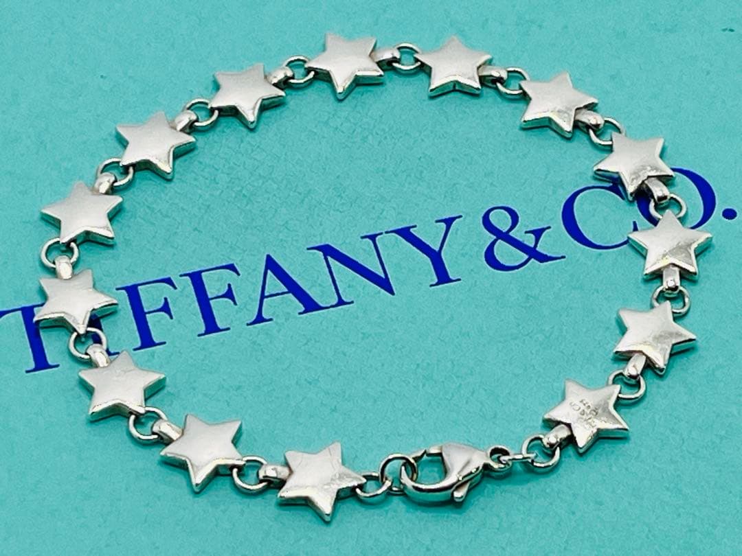 c747 美品　ティファニー×シュプリーム　パフ　スター　ブレスレット　925