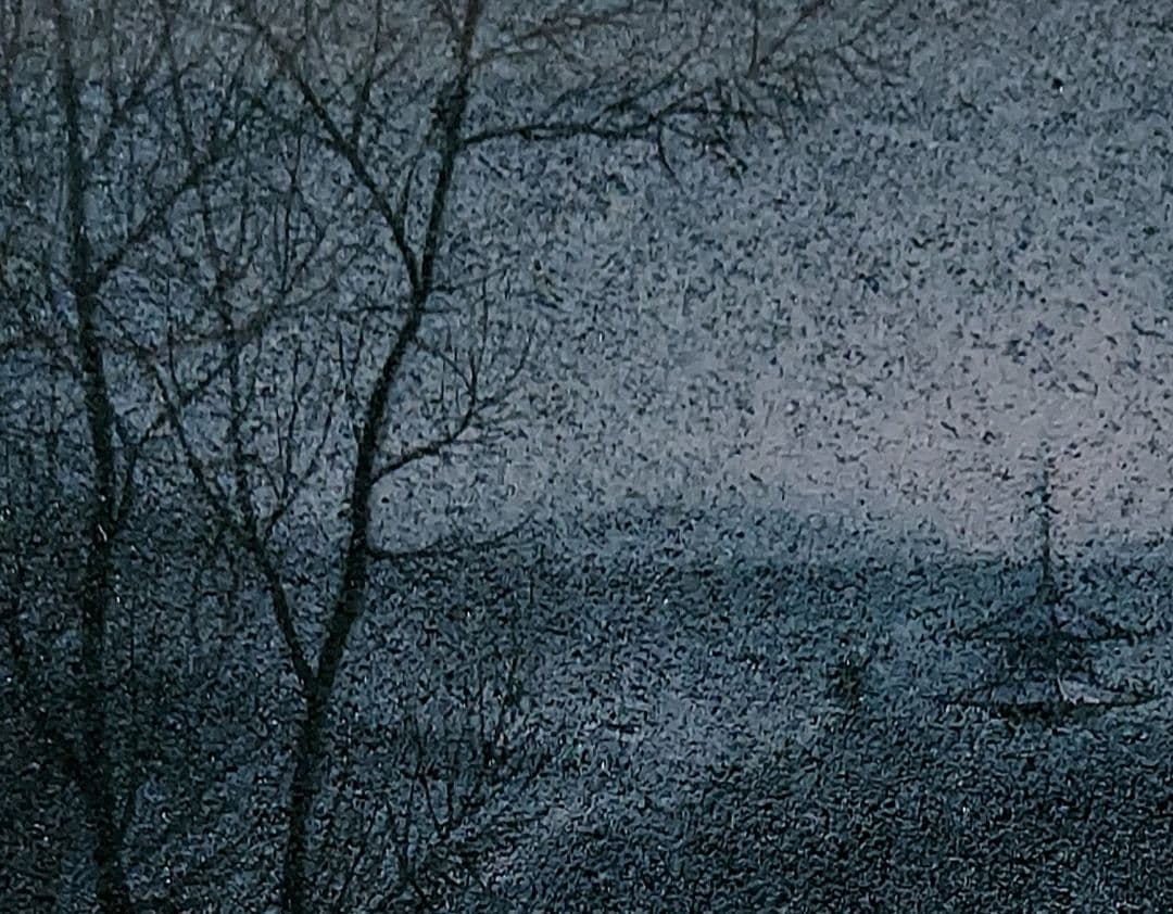 松浦　敬文「黒谷夕鐘」油彩