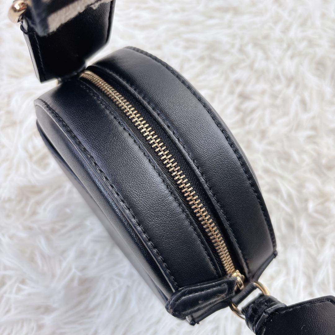 Stella McCartney ラウンドロゴ ミニショルダー ブラック