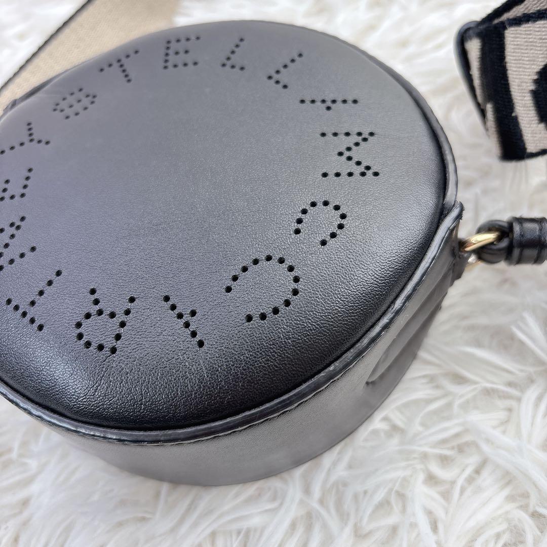 Stella McCartney ラウンドロゴ ミニショルダー ブラック
