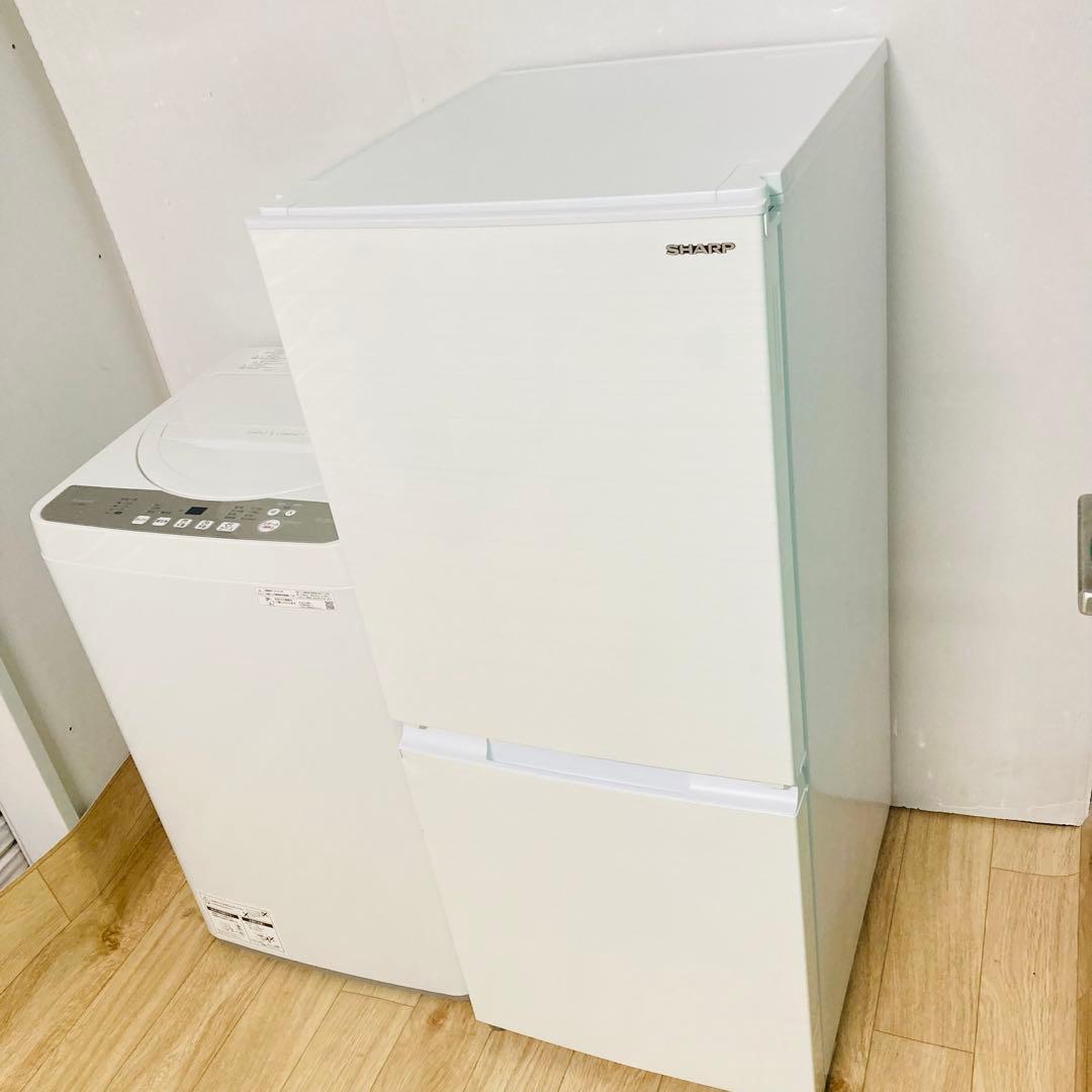 美品シャープ1人暮らし家電セット❗️大阪、大阪近郊配送と設置無料❗️B