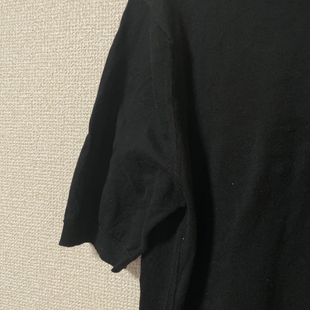 ジョンスメドレー  半袖ニットポロシャツ　ブラック　38