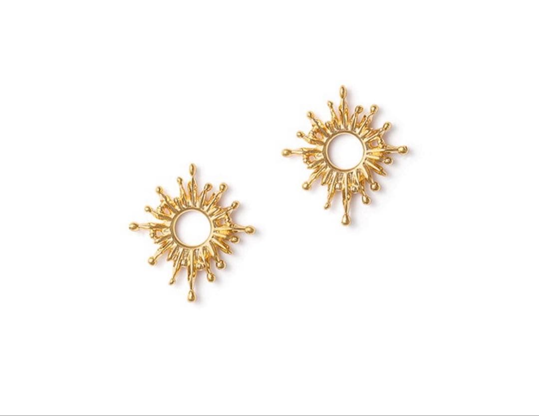 yuknakmak 　agete スモーキークォーツ　K10ピアスチャーム