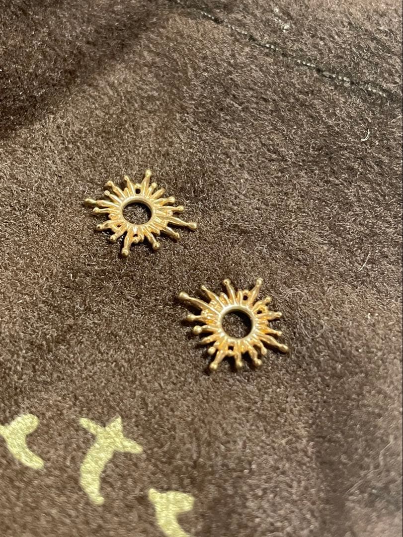 yuknakmak 　agete スモーキークォーツ　K10ピアスチャーム