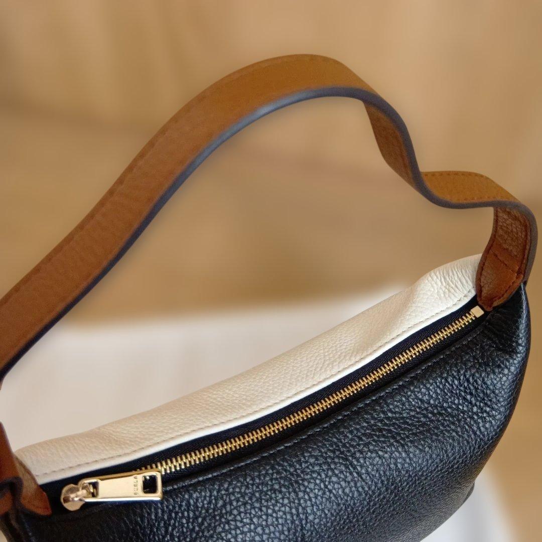 フルラ　バイカラー　ハンドバッグ