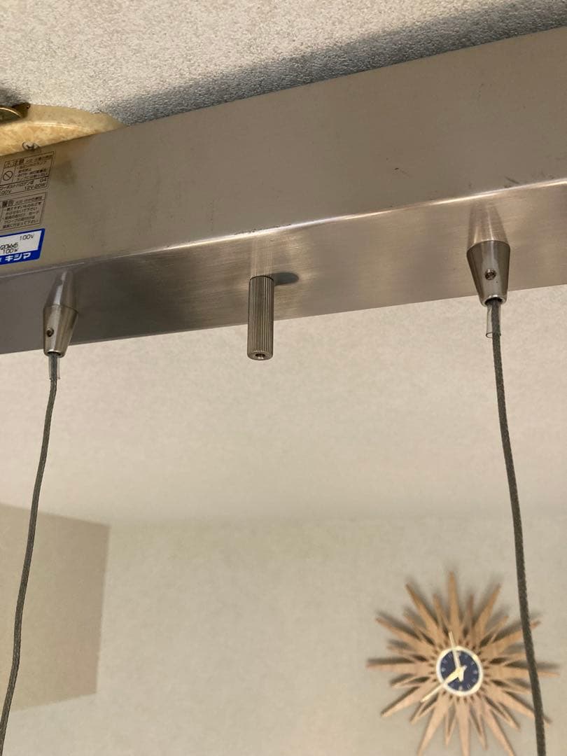 「希少旧型」キシマ　ガラスキューブ　5灯ペンダントライト