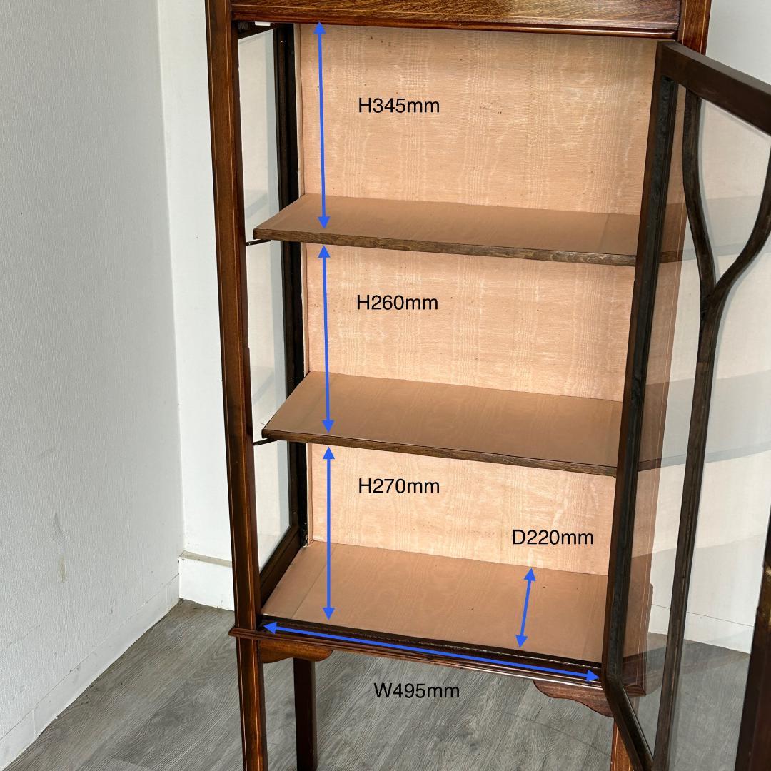 イギリス アンティーク家具 ディスプレイ キャビネット 1930年頃 766A