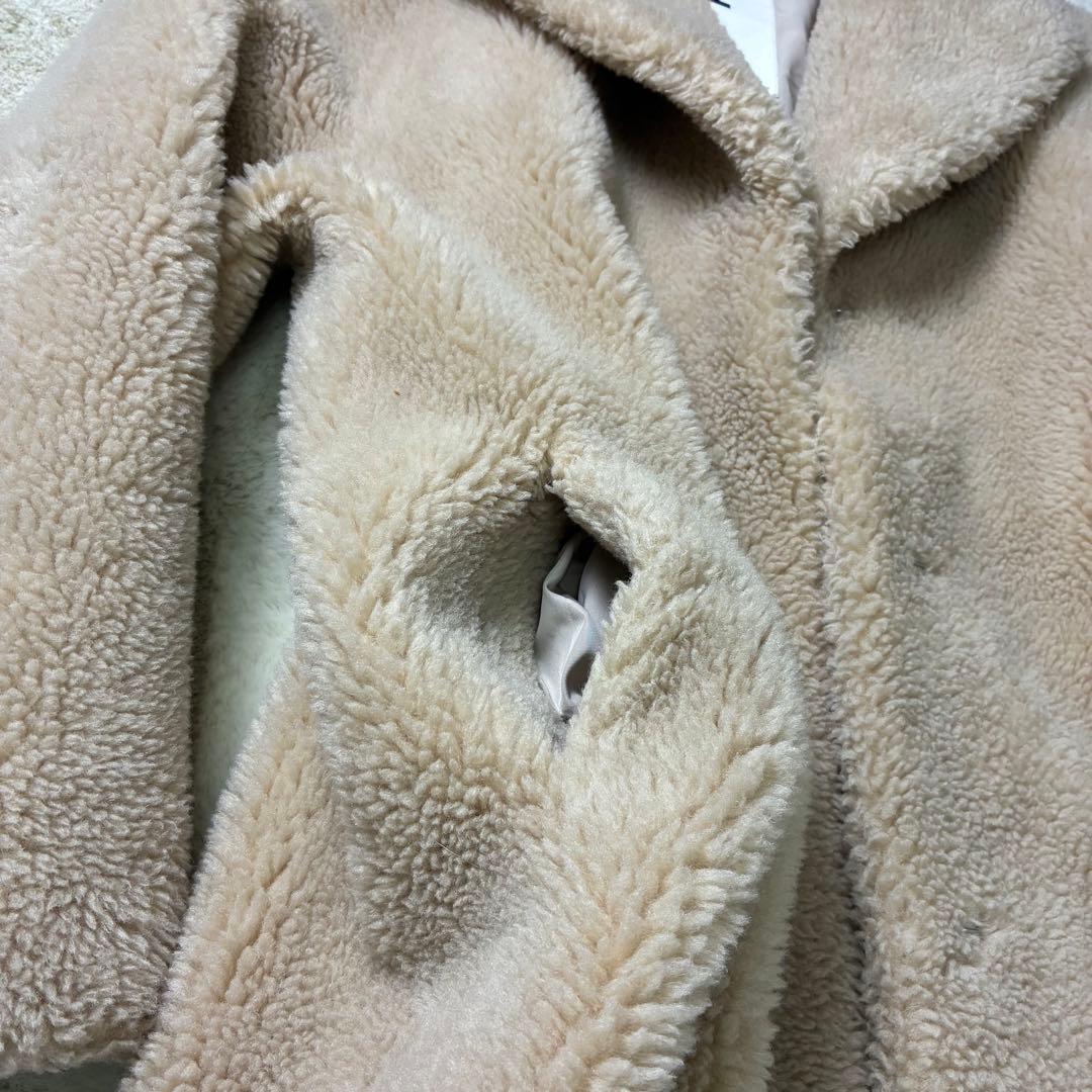 美品✨GINY ジニー SCGINYボアチェスターコート ボアコート　ベージュ