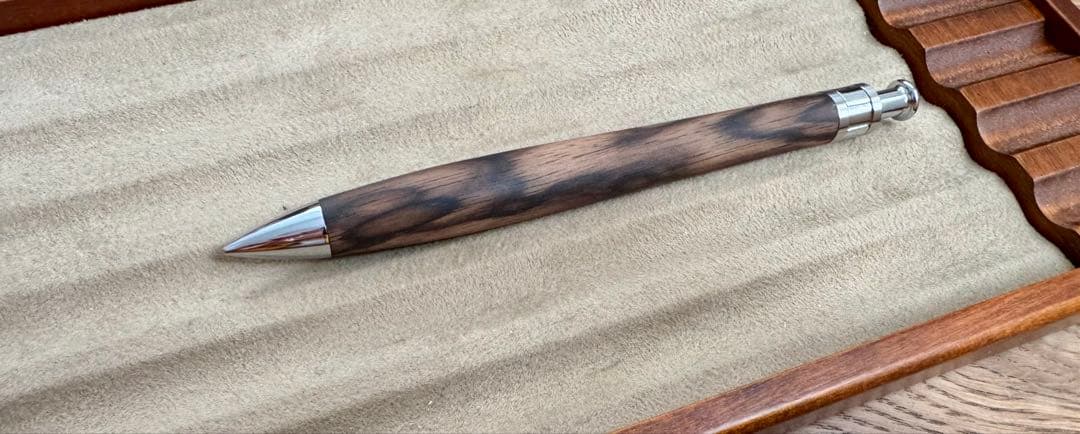 工房楔 黒柿孔雀杢 ペンシル楔 シャープペンシル ほぼ新品