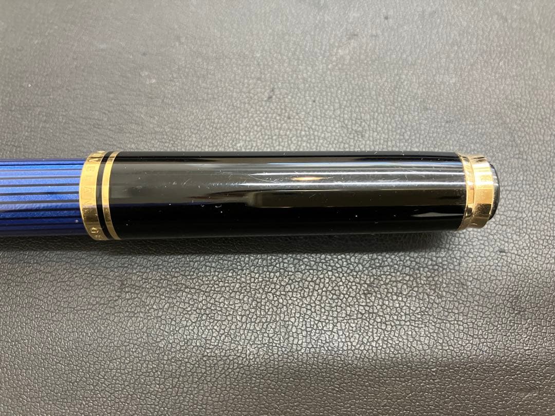 Pelikan 青黒万年筆 保証書付き