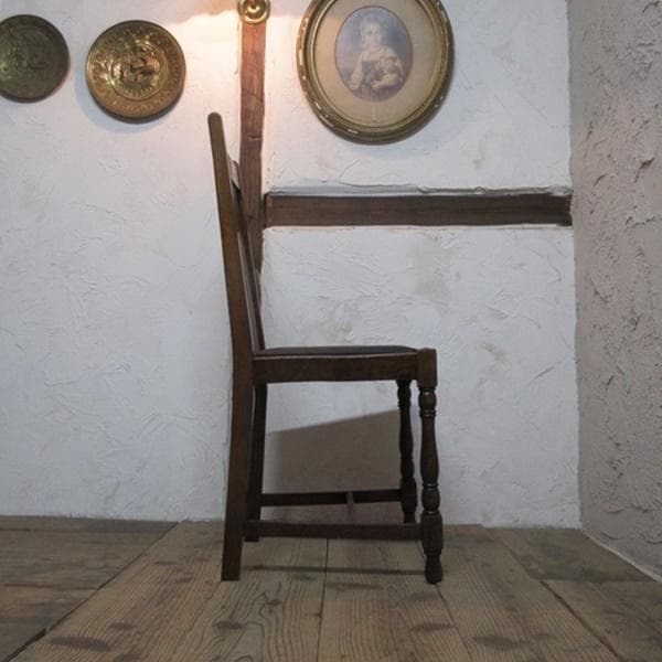 イギリス アンティーク 家具 ダイニングチェア 椅子 イス 英国 4941d
