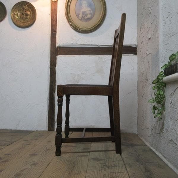 イギリス アンティーク 家具 ダイニングチェア 椅子 イス 英国 4941d