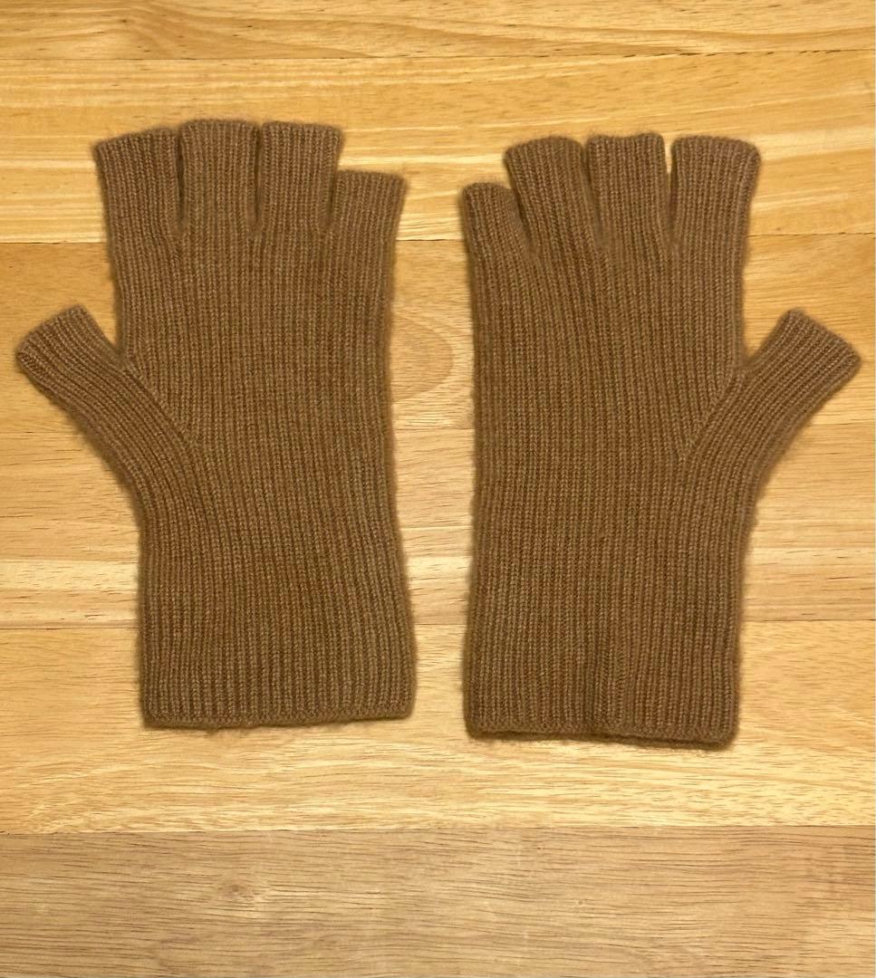 cash & barba オープンフィンガーグローブ キャメル