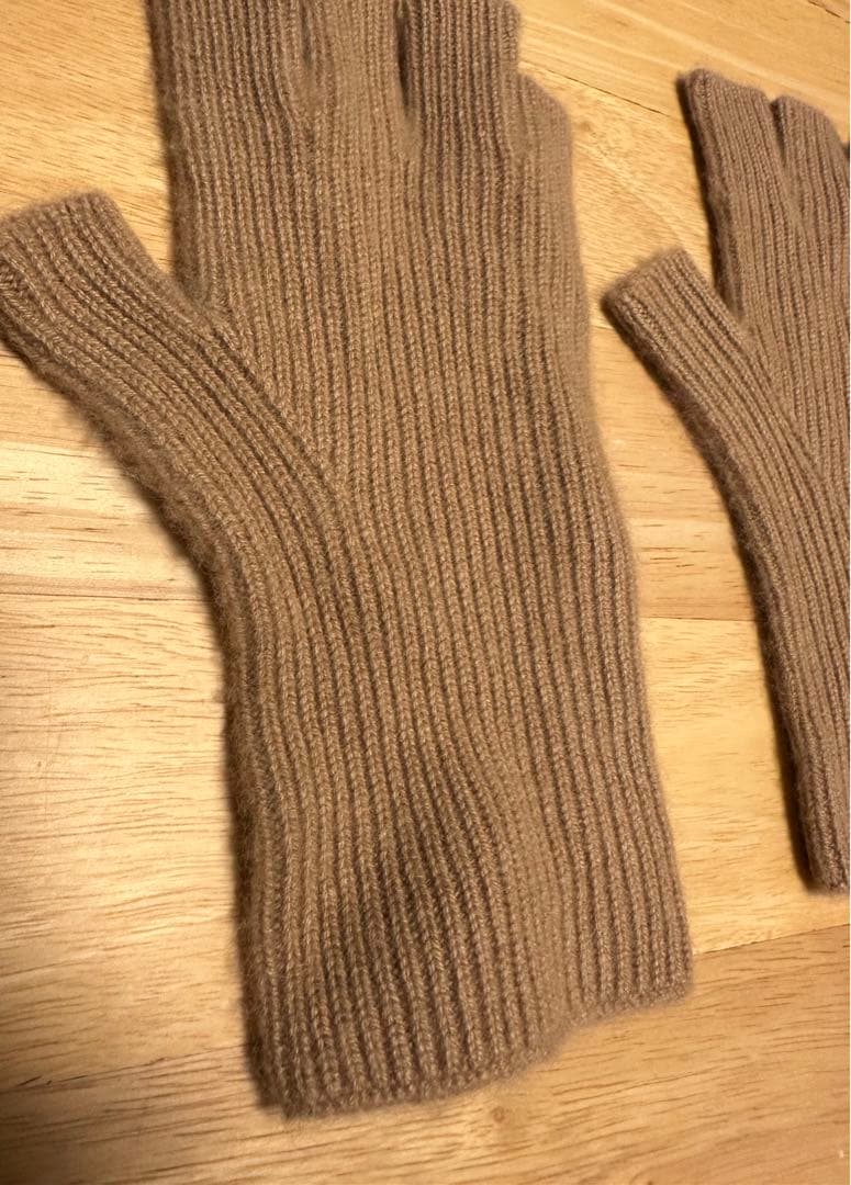 cash & barba オープンフィンガーグローブ キャメル