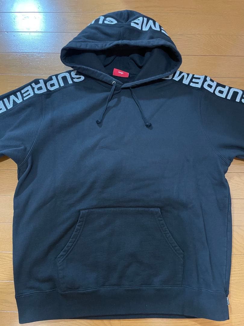 Supreme llic Rib Hooded Sweatshirt 黒