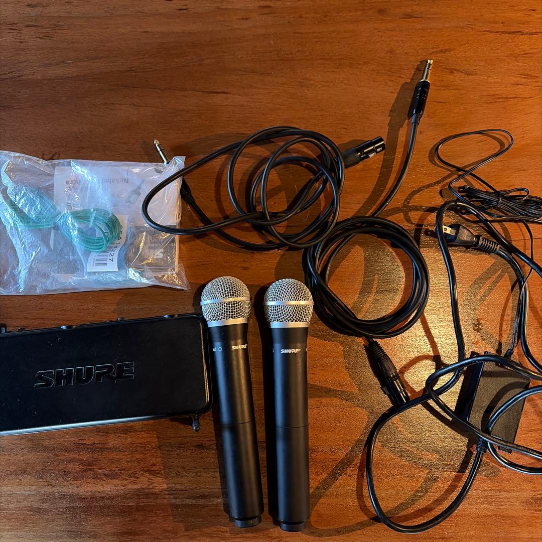 SHURE PG58 マイク2本 SVX88受信機セット