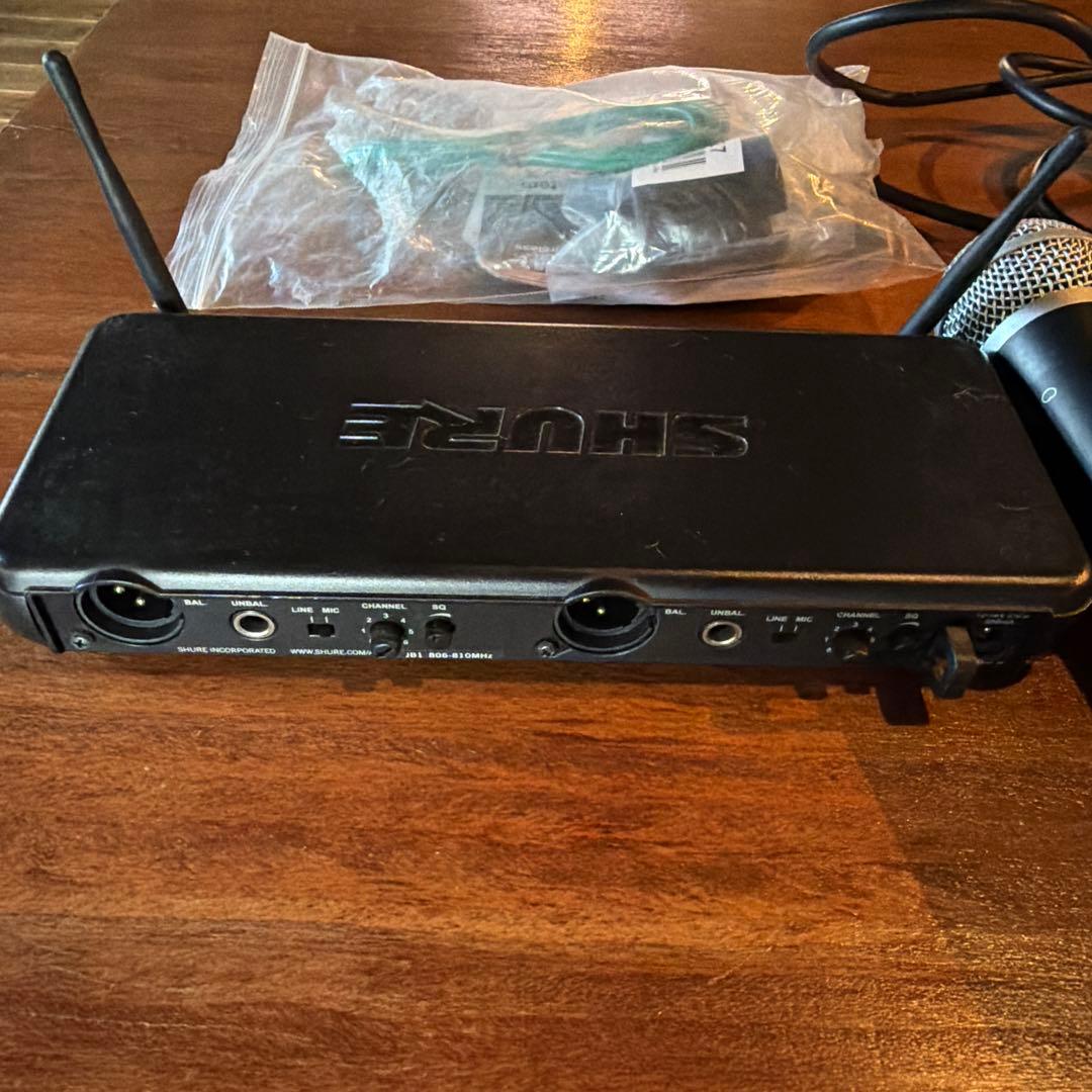 SHURE PG58 マイク2本 SVX88受信機セット