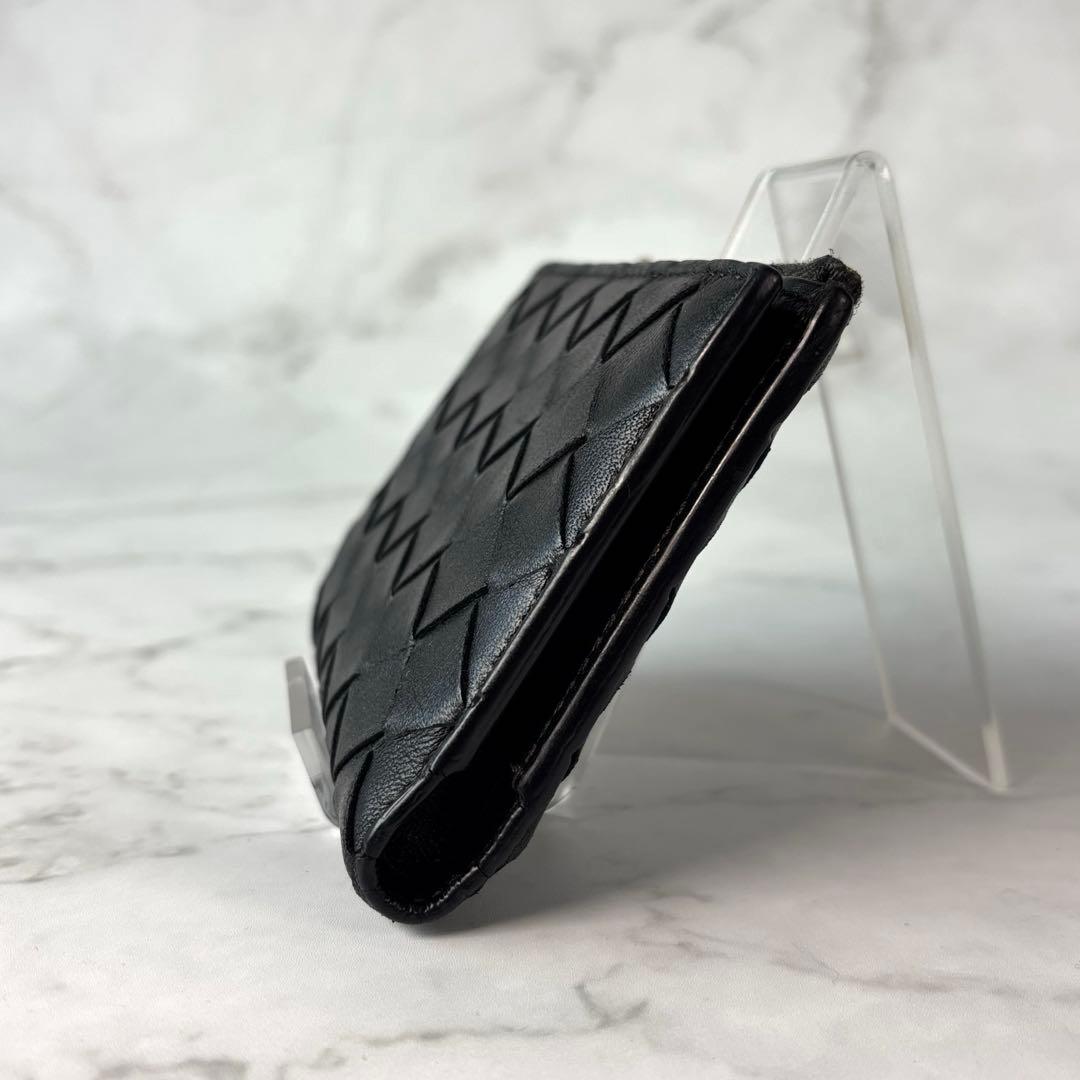 BOTTEGA VENETA 財布 2つ折り イントレチャート 黒